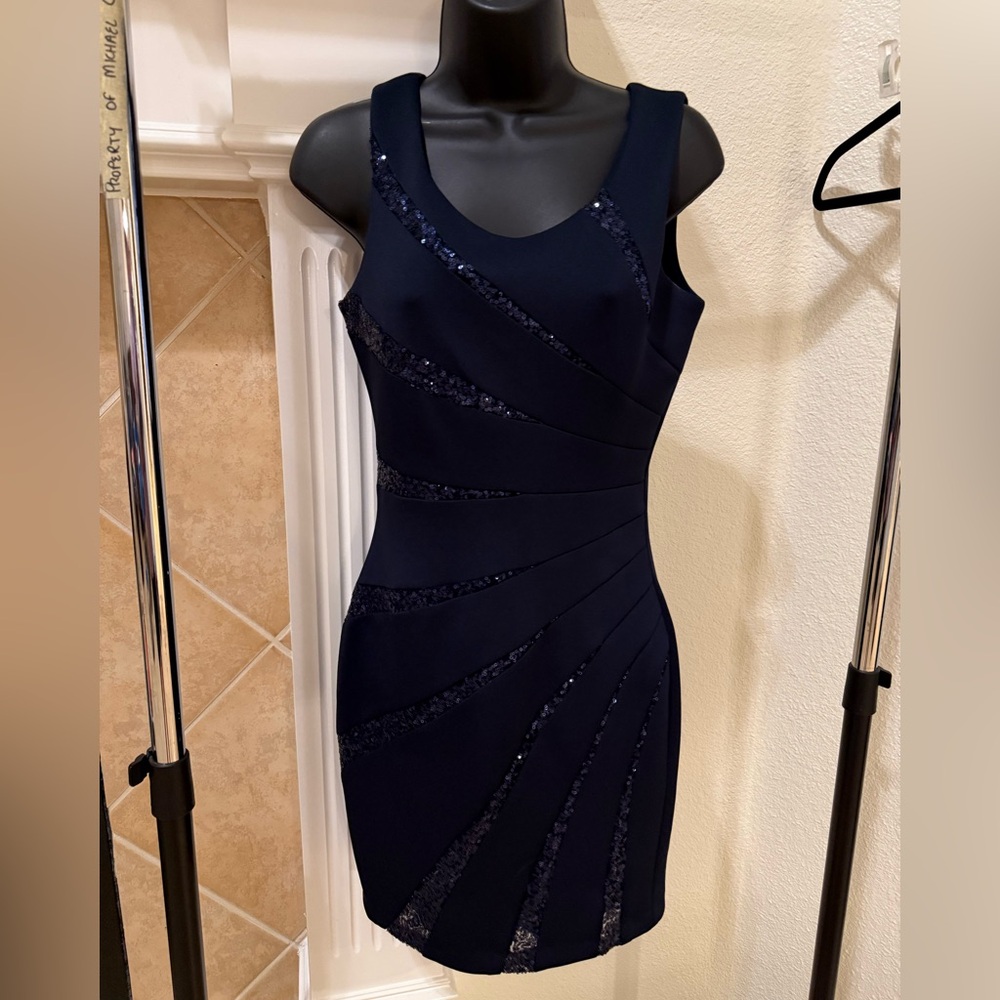 Guess Sequin Navy Dress
